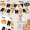 Halloween Letter Pumpkin Flag Decoration Banner Arrangement