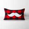 1PC Federa Nuan Series a Quadri Rossi Poliestere Natale Cuscini Decorativi Divano Letto Copricuscino 45x45cm
