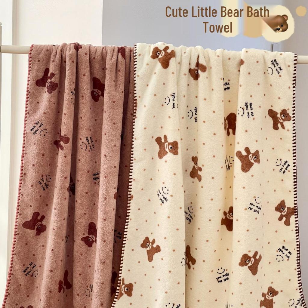 2025 Women's Quick-Dry Absorbent Bath Towel Set: Includes Hair Drying Cap and Wearable Wrap for Home Use