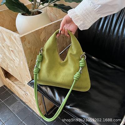 Retro textuur suède grote capaciteit tas dames nieuwe lente en zomer veelzijdige zachte oppervlakte forens schouder messenger tas