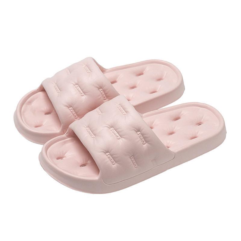 New bathroom leaking slippers men and women four seasons home hotel homestay couple hollowed out quick drying bath cool slippers