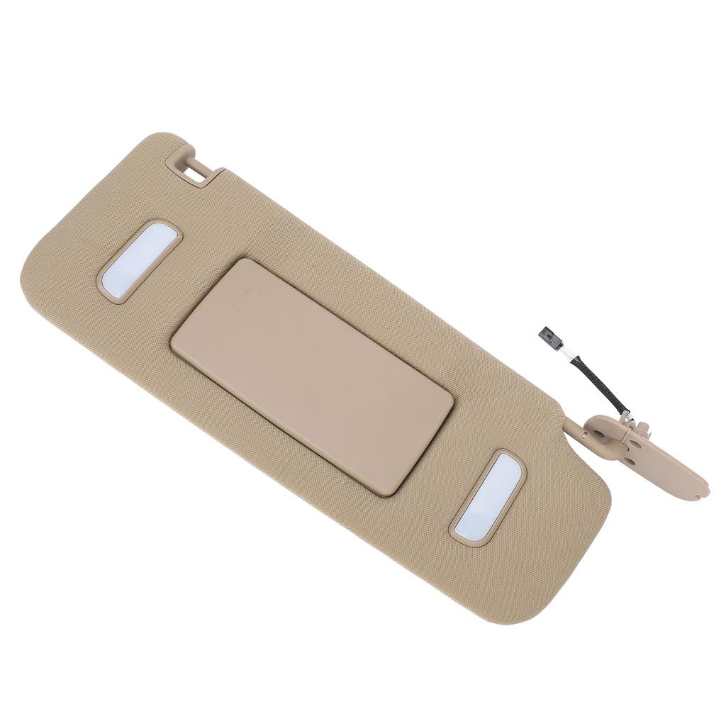Side Sun Visor Beige Sun Shielding Visor Board with Makeup Mirror for 1500 2500 3500 HD Vehicle Models Right: 22850310