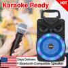 5.1 Bluetooth HiFi Speaker 1200mAh Portable Wireless Loudspeaker RGB Flash Lights Mobile Stand Outdoor Music Player for Camping