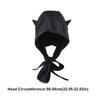 Fashion Korean Style Little Devil Horn Headscarf Quick-drying Solid Color Strap Hat Sun Cap Sunscreen Hat Beanie Cap Men