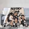 Kpop Group Lngshot  Blanket Multi-size Warm Cozy Fluffy  Throw Blankets for Sofa Couch and Bed