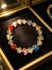 Butterfly Crystal Beaded Bracelet for Women - High-End Fashionable Jewelry, Fresh and Sweet Design