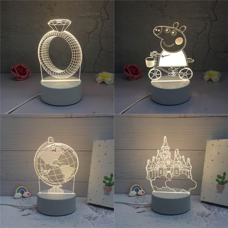 Acrylic 3D Night Light - Custom Table Lamp with Logo, Ideal for Events & Christmas Gifts