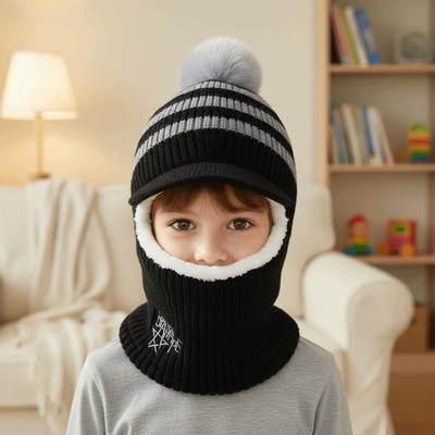 Lightweight Kids Ear Protection Balaclava Thermal Warm Neck Warmer Hat  Outdoor