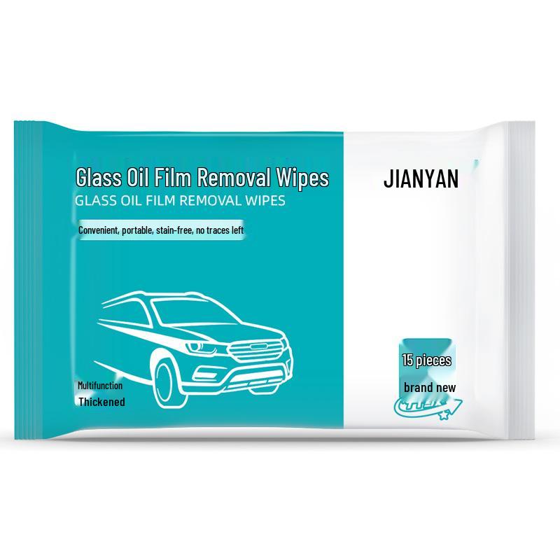 Powerful Oil Film & Stain Removal Wipes for Car Windows and Resin Tar Cleaning