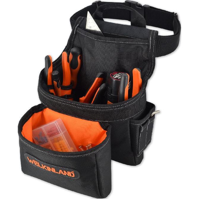 WELKINLAND 12-Pockets Tool belts for men, Construction tool belt, Carpenter tool belt, Electrician s tool belt, Tool belt pouch, Tool pouch belt,