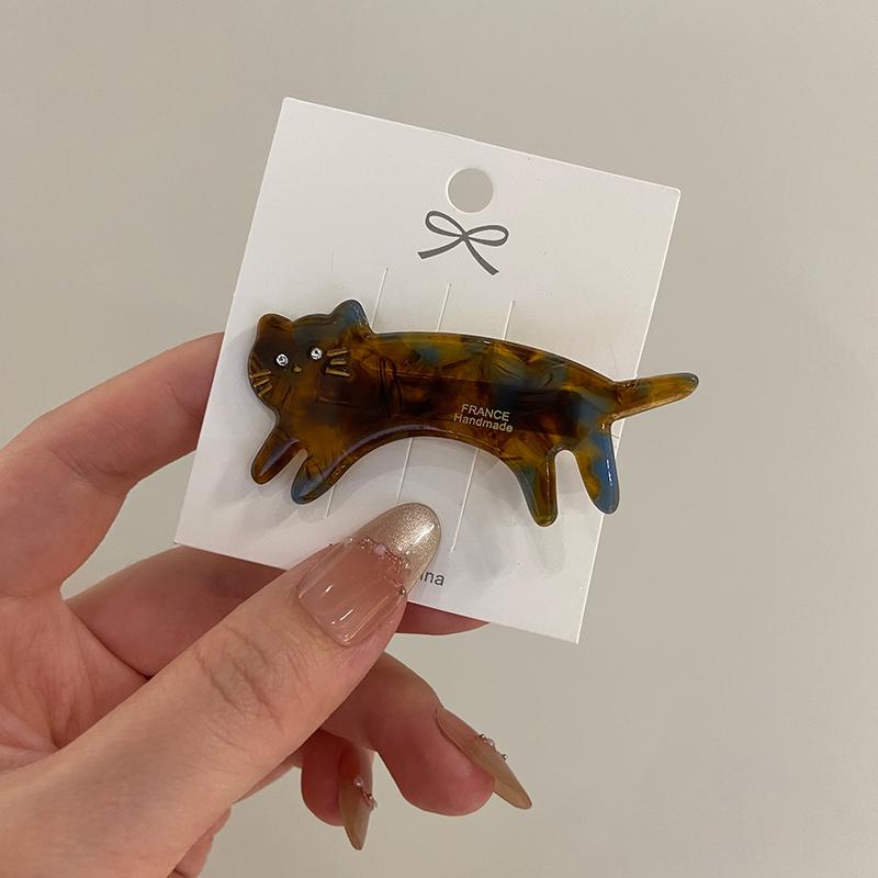 

Korea Cute Cat Hair Clips Hairpin Students Y2K Hair Accessories Crab Headband for Washface Headwear Ornament for Women Girls