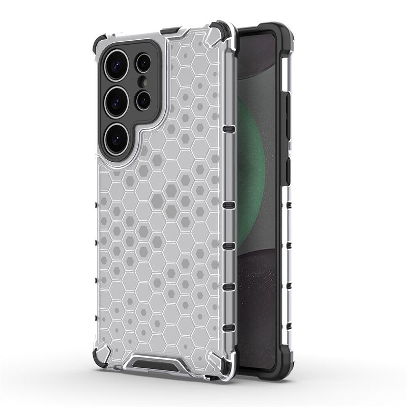 Shockproof Transparent Case For Samsung Galaxy S25 Ultra Honeycomb Armor Case Samsung S25 Ultra Cover For Samsung S25 Ultra Case