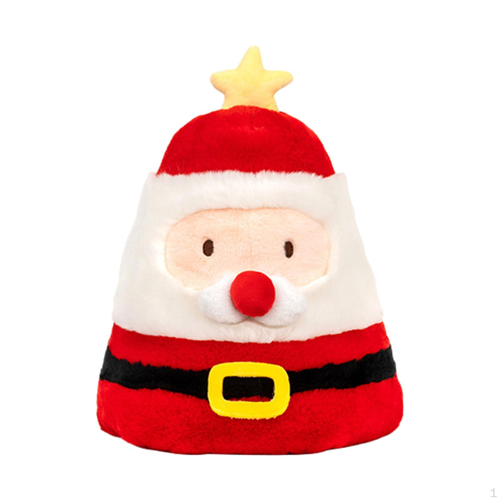 

Уютная плюшевая игрушка в виде шапки Санта-Клауса для праздничных торжеств 30cm