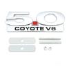 5.0 Car Sticker Alloy Front Grille Badge for  Transit Fiesta Focus Mondeo Kuga Ranger Mustang F150 Escape Accessories