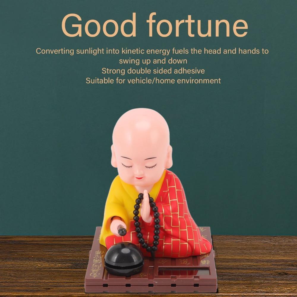 Plastic Light Swinging Monk Ornament Auspicious Desktop Monk Decor Office Desktop Ornament