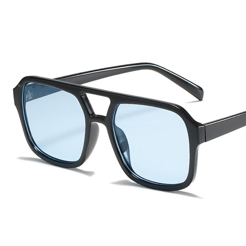 Vintage Brand Designer Square Sunglasses Woman Fashion Retro Candy Colors Mirror Sun Glasses Female Black Shades