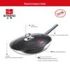 Sanhe 0-Coating Titanium Stainless Steel Non-Stick Wok