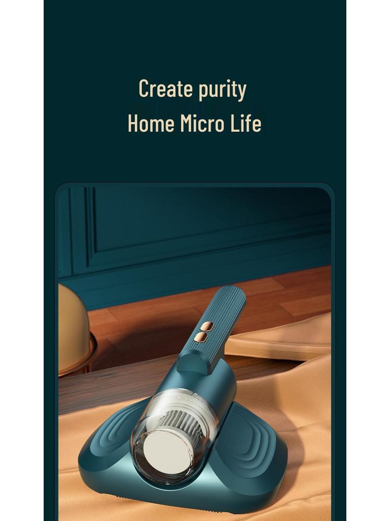 Kabelloser USB-Blaulicht-Milbenentferner: Handlicher Multifunktions-Staubsauger für Sofas und Betten