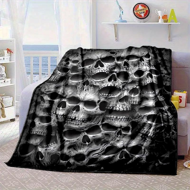 Day Of The Dead Skull Blanket Flannel Blanket Throw Blanket Sofa Cover Blanket Soft Premium Blanket Picnic Blanket Tv Blanket Gifts