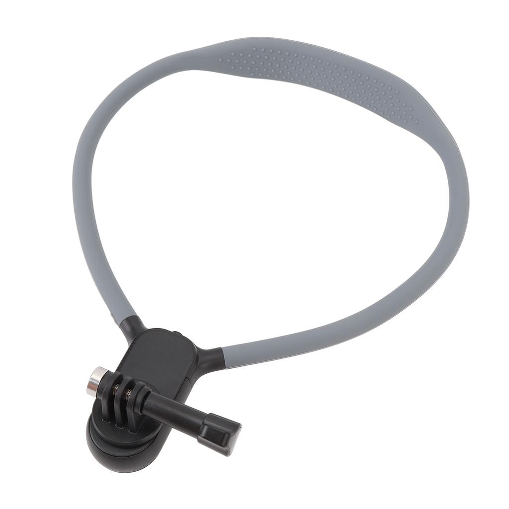 Action Camera Neck Mount with Three Claw Adapter Base Silicone POV View Neck Holder for Action 5 Pro
