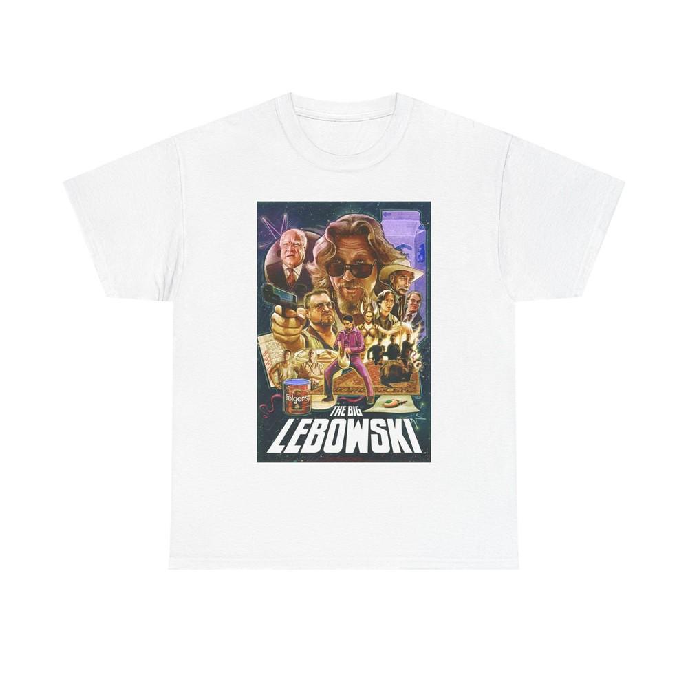 The Big Lebowski Shirt Vintage Movie Poster Retro Unisex Heavy Cotton Tee 90s Unisex T-Shirt M