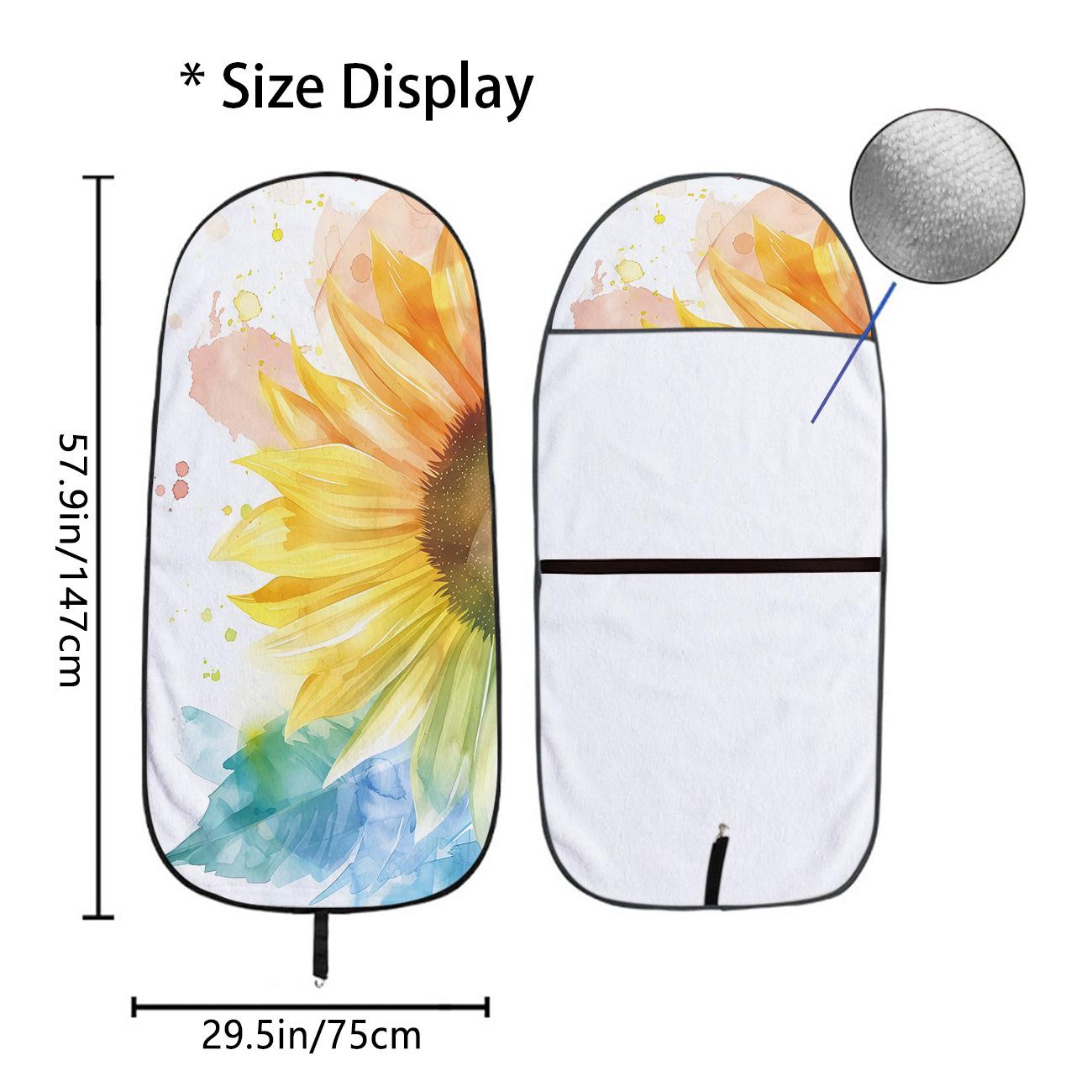 Universal All-Season Car Seat Towel Cover Protector for Gym & Exercise 75x150