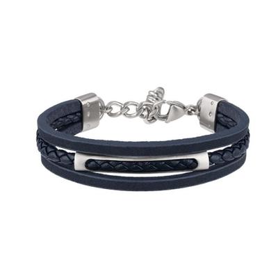 Breil Armband B Mix Stahl und Leder TJ3087