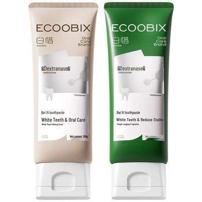 Baixi White Peach & Longjing Toothpaste Duo Pack