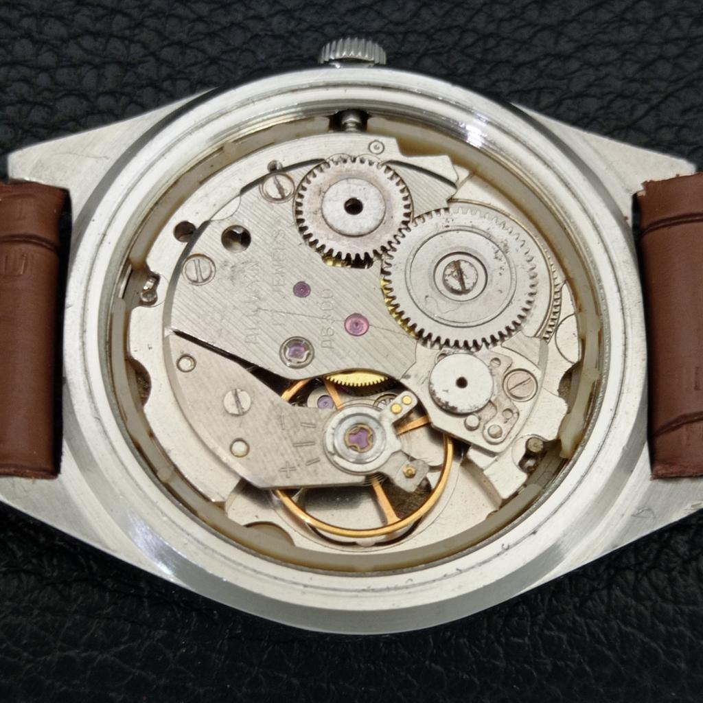VINTAGE ALLWYN 6300A HAND-WINDING INDIA MENS ORIGINAL DIAL WATCH a708123-1