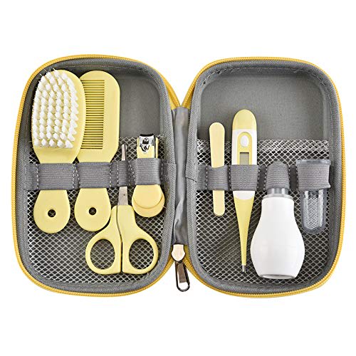 Baby Grooming Kit with Nail Clippers and Nail File for Newborns, Nose Care, and Nail File for Health and Cleanliness, Portable Case Included, Perfect