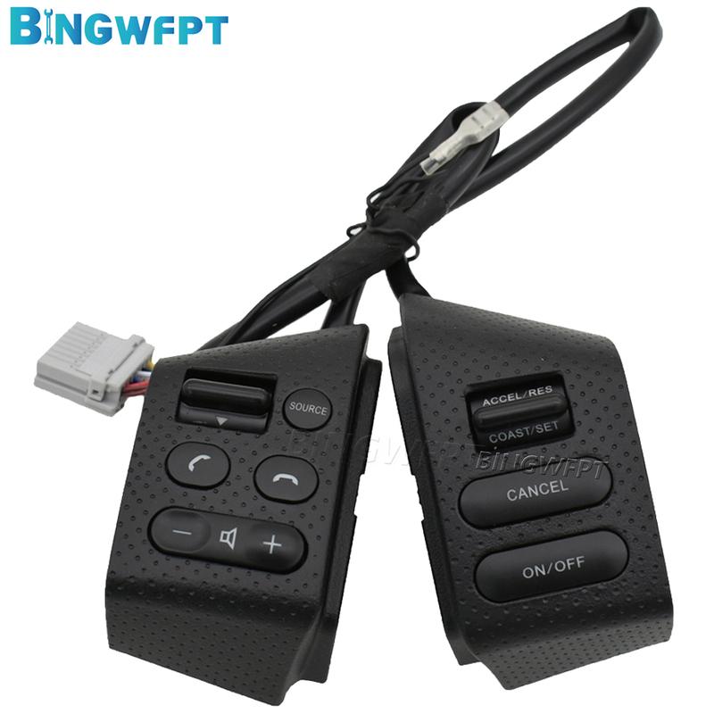 High Quality Left+Right Volume Phone Button Switch Steering Wheel Control Button For Nissan Sylphy 2005-2018 For Tiida 2005-2008