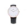 Daniel Wellington Classic Shefield 36mm Rose Gold Watch with Key Ring Set (DW00700159) In Black