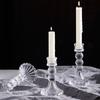 Vintage French Crystal Candle Holder for Aromatherapy & Dinner Ambiance