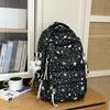Schoolbag Korean version ins simple casual girl cute star high value printed schoolbag women's campus versatile backpack