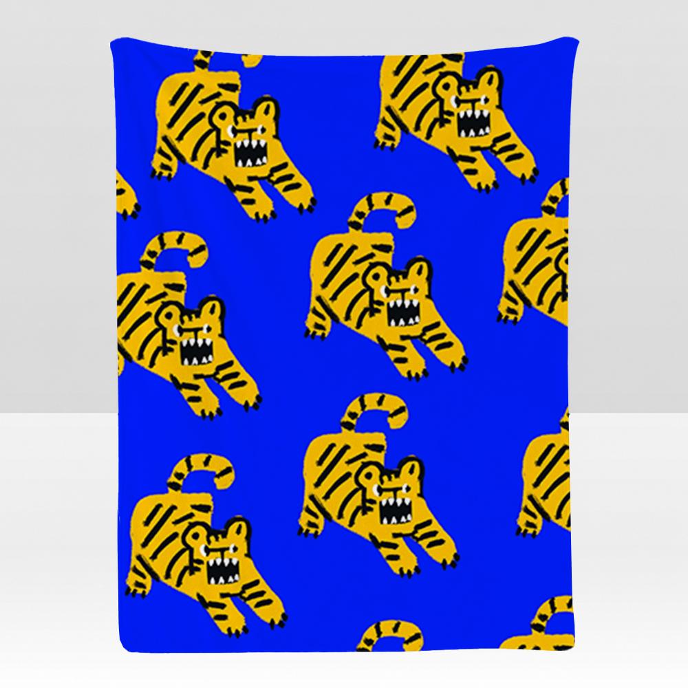 Pattern Ttiger Ppattern Throw Soft Flannel Blanket for Bed Bedroom Sofa Picnic Throw Skinfriendly Breathable Gift Cover