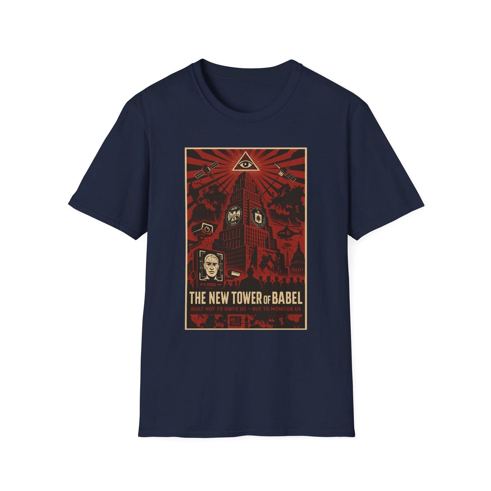 The New Tower Of Babel Shirt, Anti-Marxist American Pride Tee, Patriotic Tee S