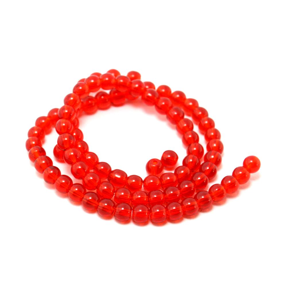 

29-75шт стеклянные круглые бусины для изготовления ювелирных изделий DIY браслет-ожерелье 4mm 95pcs