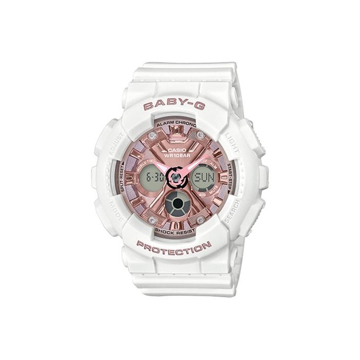 CASIO Women s BABY-G Pink Watch BA-130-7A1PRL Regular Watch Box