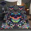 Octopus Duvet Cover King Size Skull Bedding Set Print Blue Decorative Luxury Horror Marine Life Room Decorations For Women Men