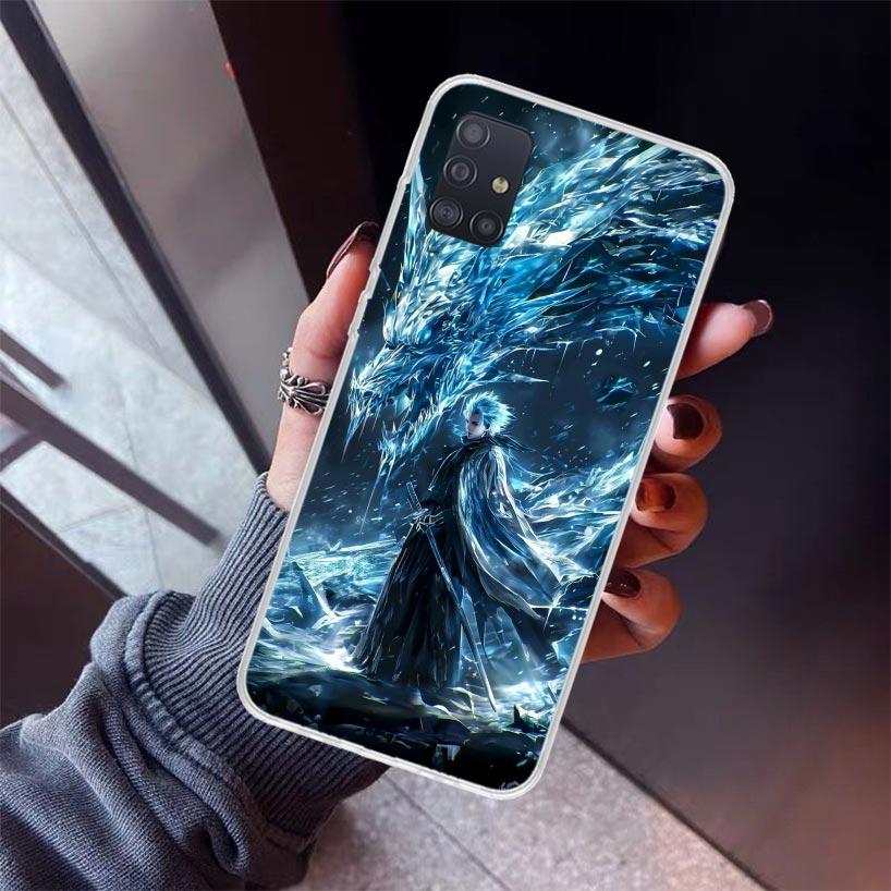 Hitsugaya Toushirou Bleach Phone Case For Samsung Galaxy A52 A51 A50S A32 A22 A12 A02S A72 A71 A31 A70 A30S Note 20 Ultra 10 Plu