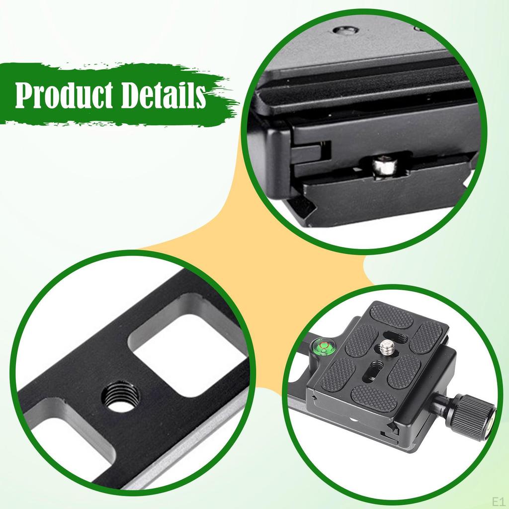 Camera Quick Release Plate Tripod Mount Adapter Sturdy Compact Durability Lightweight Attachment