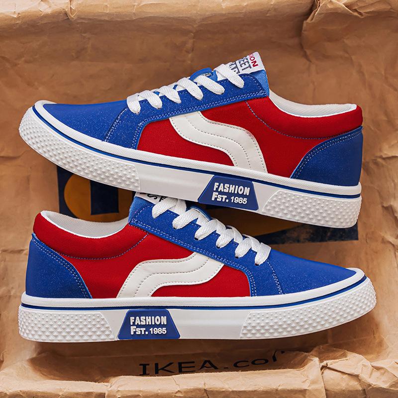 Men's spring new breathable versatile skateboard shoes men's soft-soled casual sports fashion canvas shoes