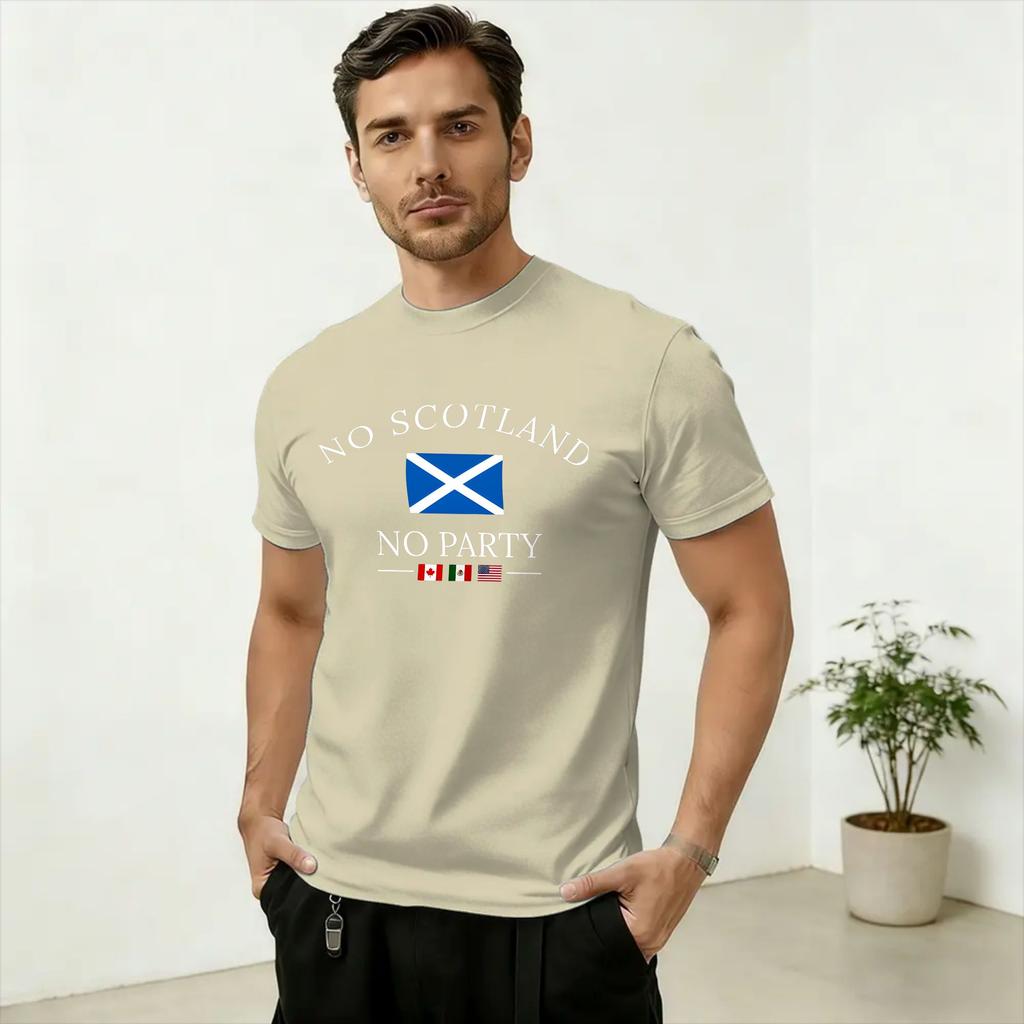 No Scotland No Party T Shirt Summer Harajuku TShirts Unisexs 100 Cotton Comfortable 4XL 5XL 6XL Clothes ShortSleeve Funny Tops