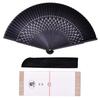 Keichindo Paulownia Box High-Quality Silk Fan Traditional 22-23cm Unisex Mens Gift Wrapping Fabric
