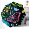 1pc Butterfly Print Automatic Umbrella - 8-Rib Durable Frame, Portable Fashion Accessory & Holiday Gift Yy251117127