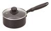 Pearl Metal 16cm Saucepan with Glass Lid, IH Compatible, Midnight Marble HB-5116