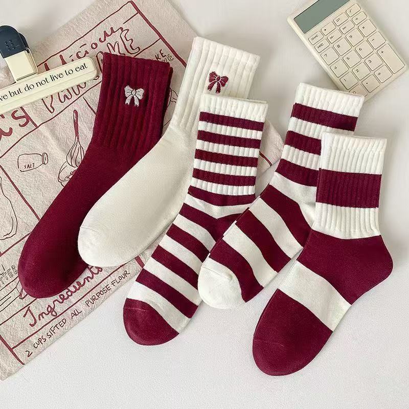 Японские Мультяшные Носки Женские Средней Длины 5 pairs