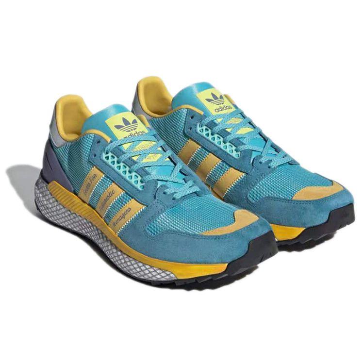 Human Made X Adidas Questar Light Aqua Men Sneakers Blue St-Fade-Ocean Core-Black GY3018