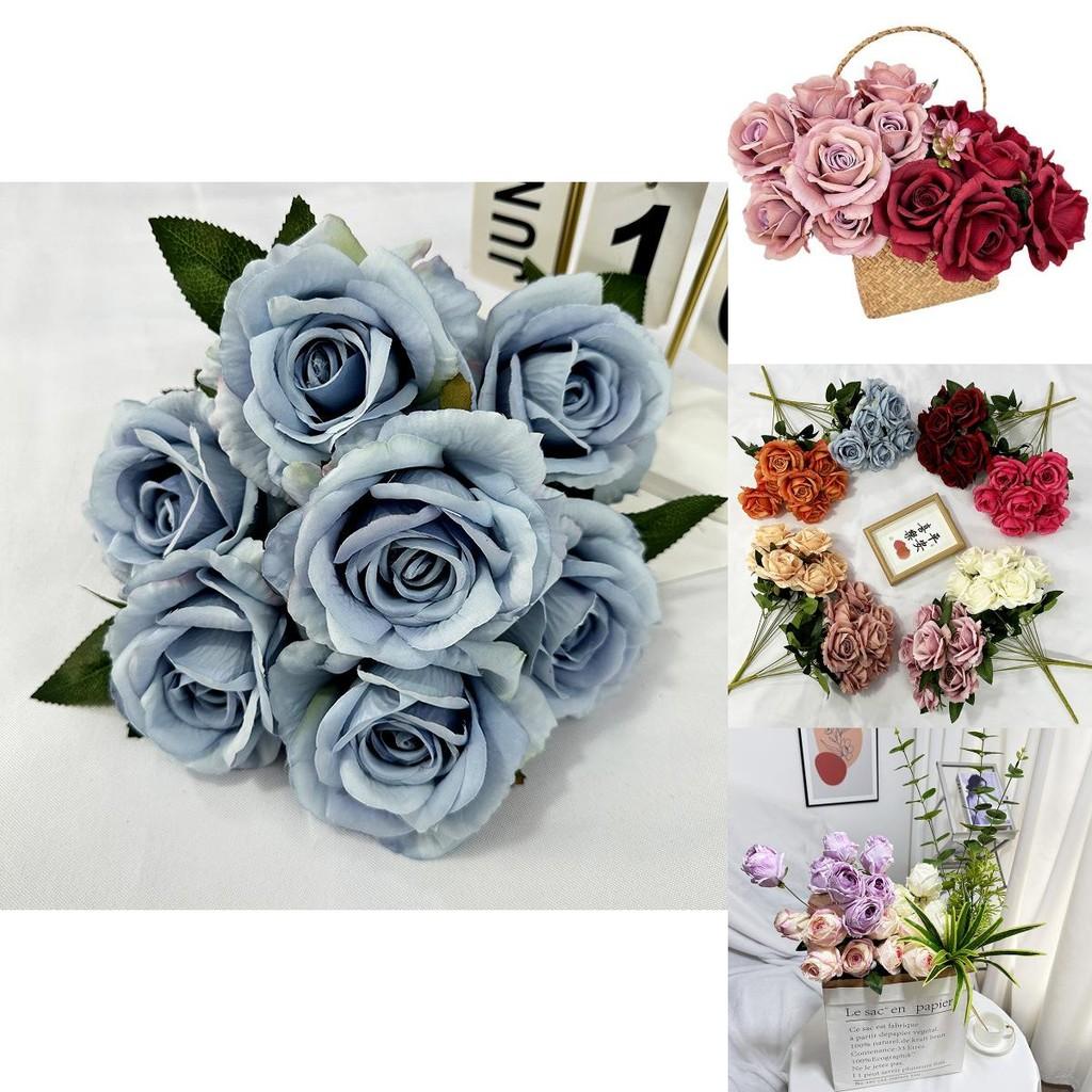 Romantic Rose Home Decor Wedding Table Centerpiece Faux Flowers For Interior Design