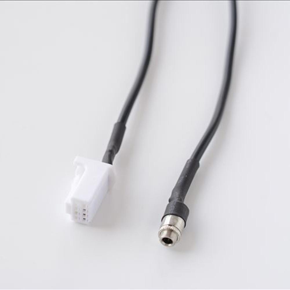 Automotive 8Pin AUX Audio Input Media Data Cable Adapter Compatible with For Suzuki HRV and For Forester Radios